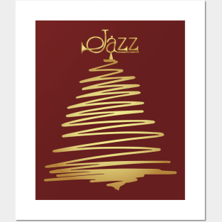 Jazz Christmas Tree Posters and Art